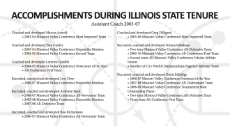 Illinois State Accomplishments
